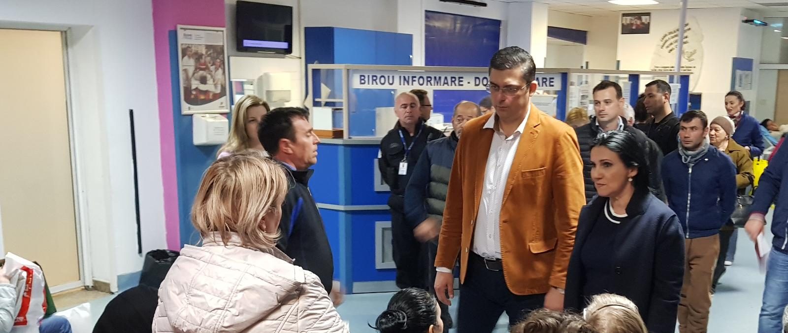 FOTO Ministrul Sănătății, vizită nocturnă și inopinată la Spitalul Județean Constanța