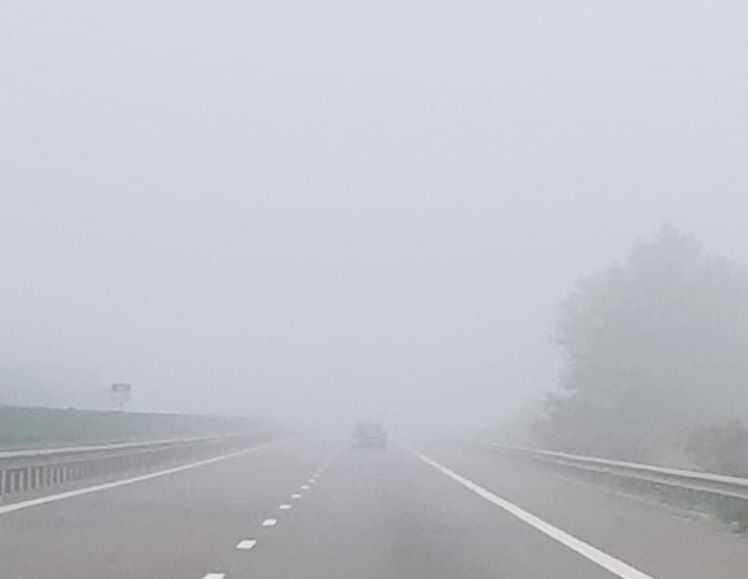 Ceață densă pe autostrada A2 Bucureşti-Constanţa