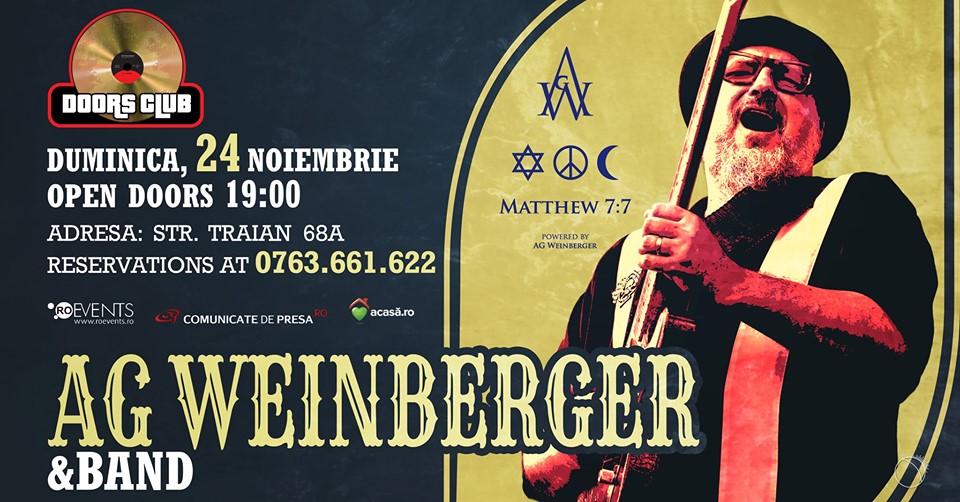 AG Weinberger, concert extraordinar la Doors Club