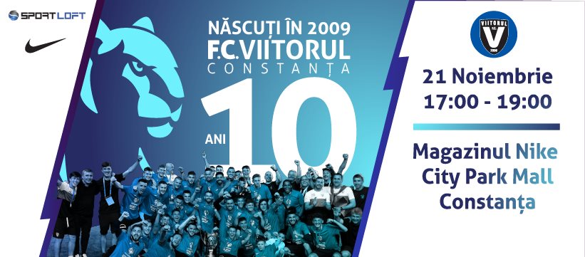 FC Viitorul Constanța și Academia Gheorghe Hagi împlinesc 10 ani de activitate. Eveniment cu premii, autografe și surprize