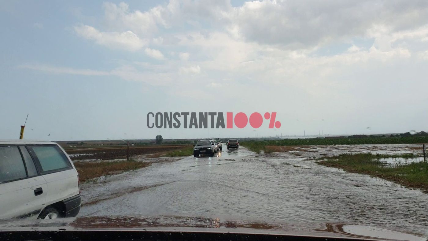 Inundații în nordul județului Constanța VIDEO