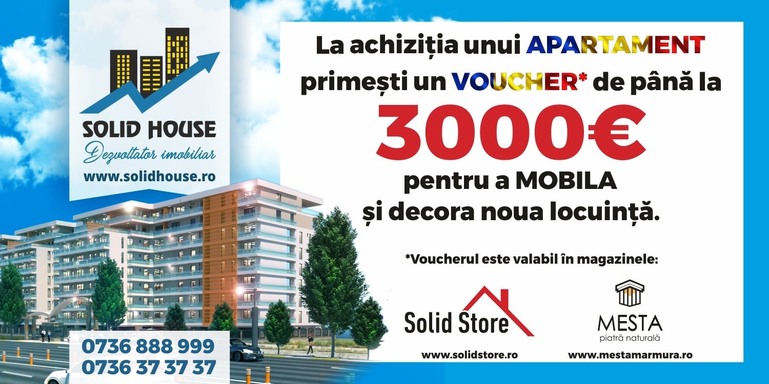 Solid House îți oferă până la 3.000 de euro pentru a-ți mobila și decora noua locuință