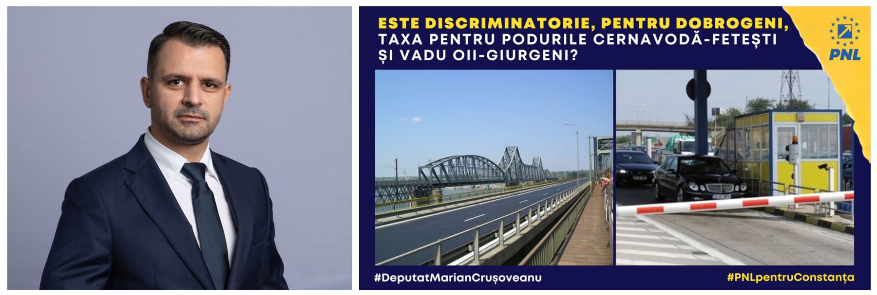 Taxa pentru podurile dunărene, între a fi și a nu fi. Marian Crușoveanu: „Personal, consider că nu se justifică”