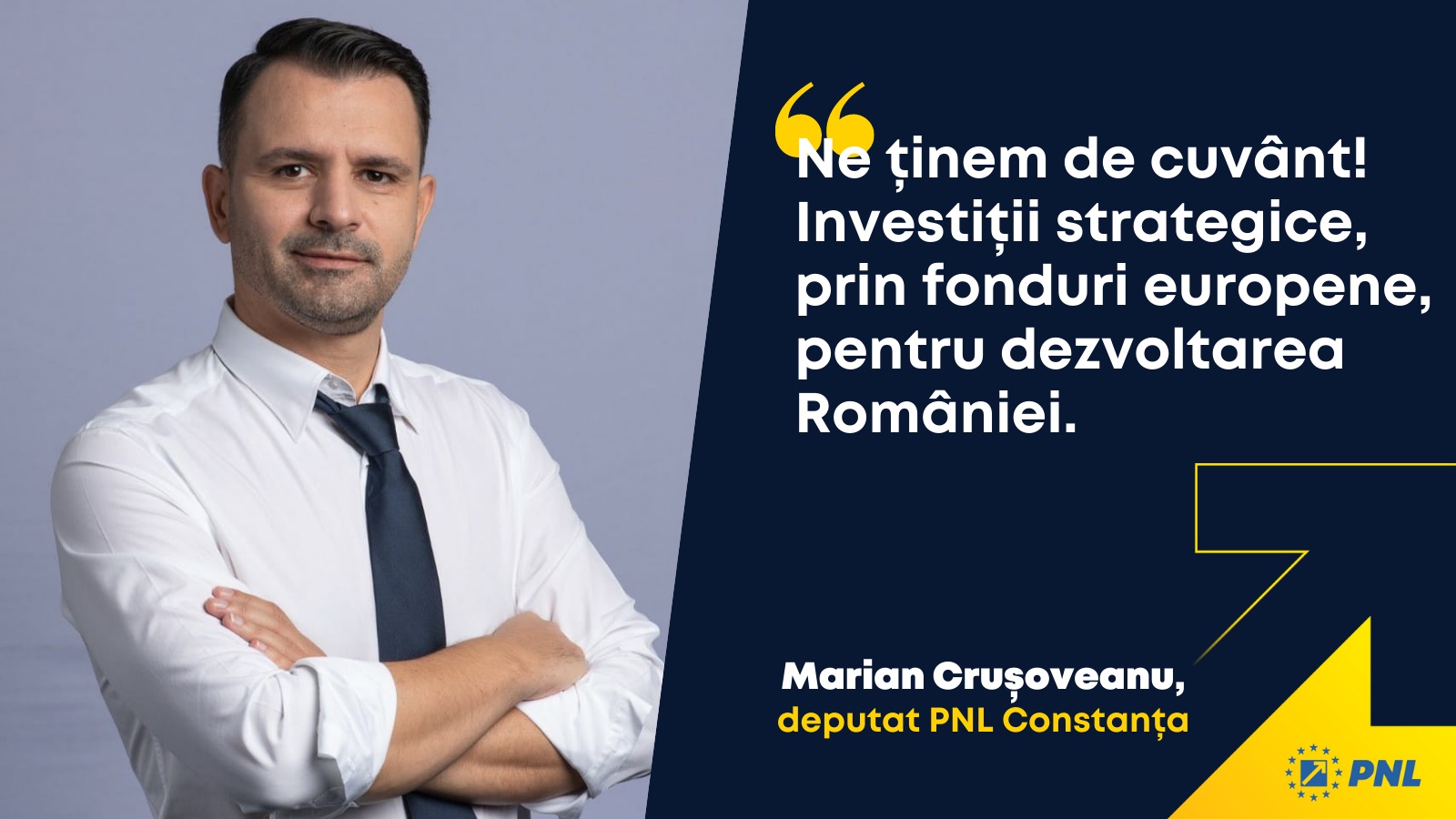 Marian Crușoveanu: „În 2020, guvernul PNL a realizat cele mai mari investiții în economia românească, din ultimul deceniu”