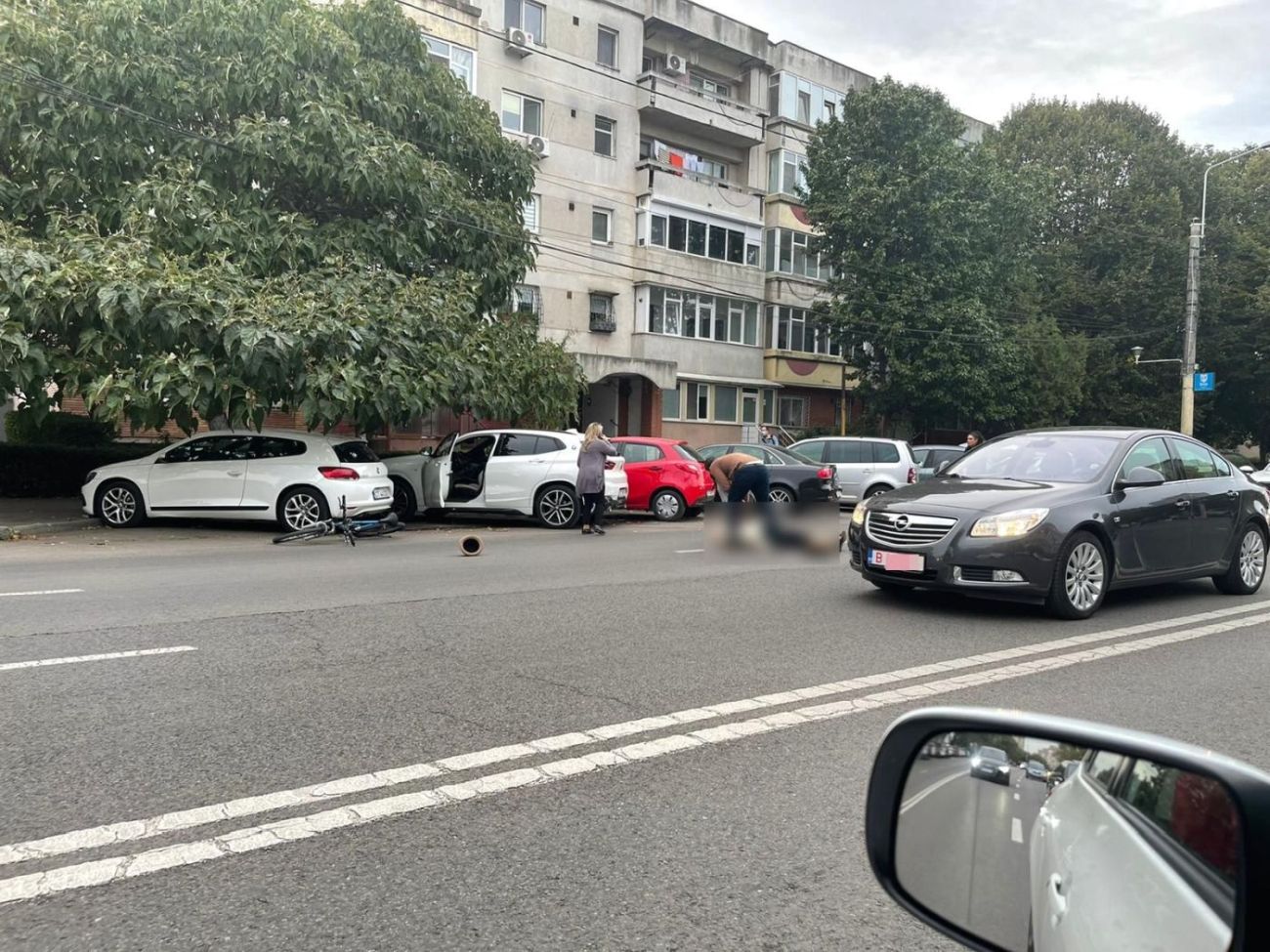 Accident rutier în fața Kaufland