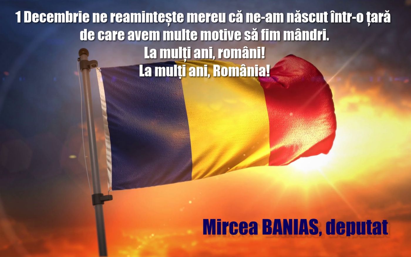 Deputatul Mircea Banias vă urează „La mulți ani!”