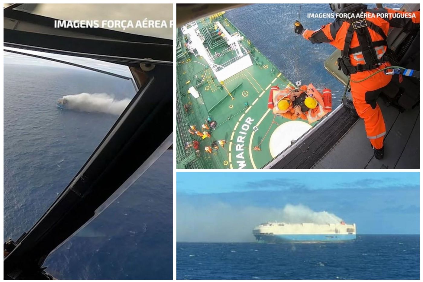 O navă care transportă 4.000 de mașini, mărcile VW, Porsche, Audi şi Lamborghini, a luat foc în Oceanul Atlantic