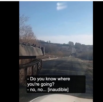 Mai multe tancuri rusești s-au rătăcit în Ucraina și au rămas fără combustibil VIDEO