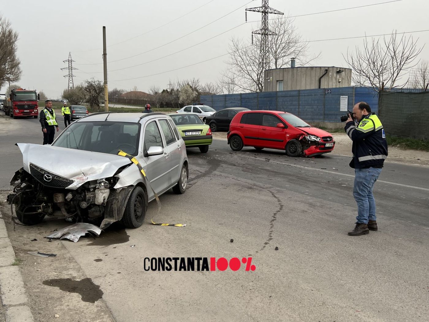Accident rutier pe strada Baba Novac din Constanța