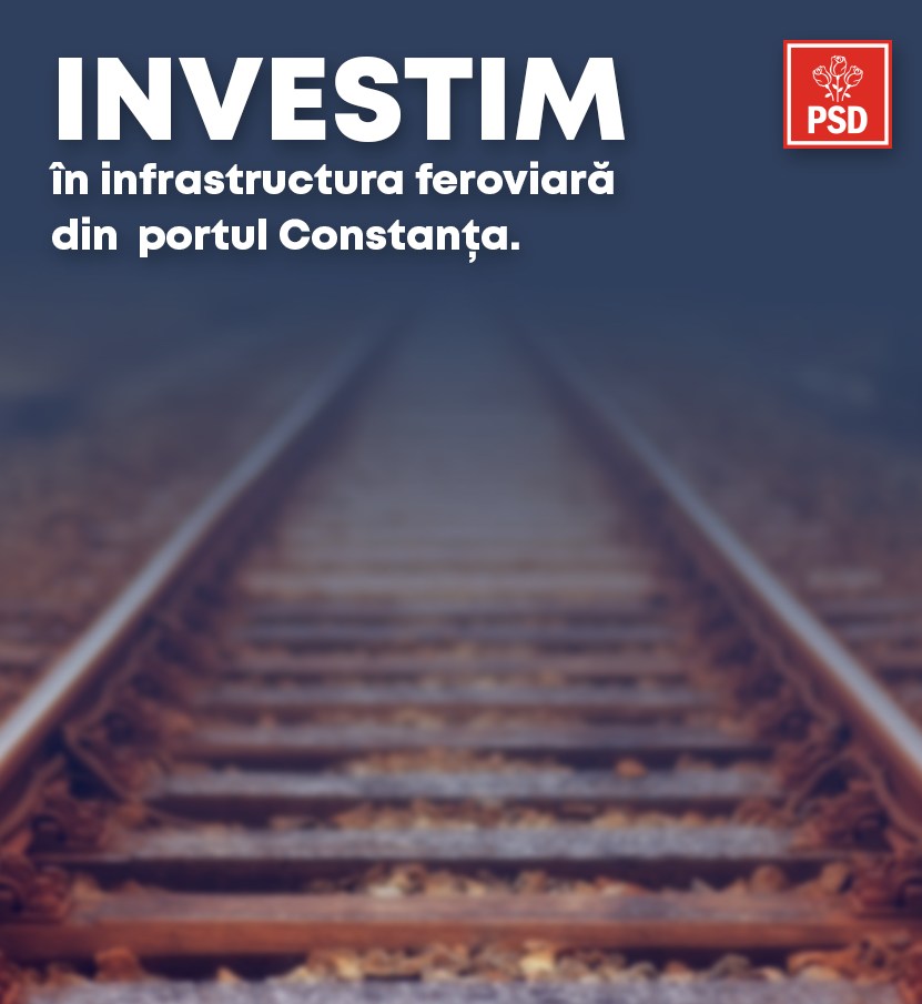 Cristina Dumitrache: „Ministerul Transporturilor, condus de PSD, demarează investiții privind dezvoltarea infrastructurii feroviare din portul Constanța”