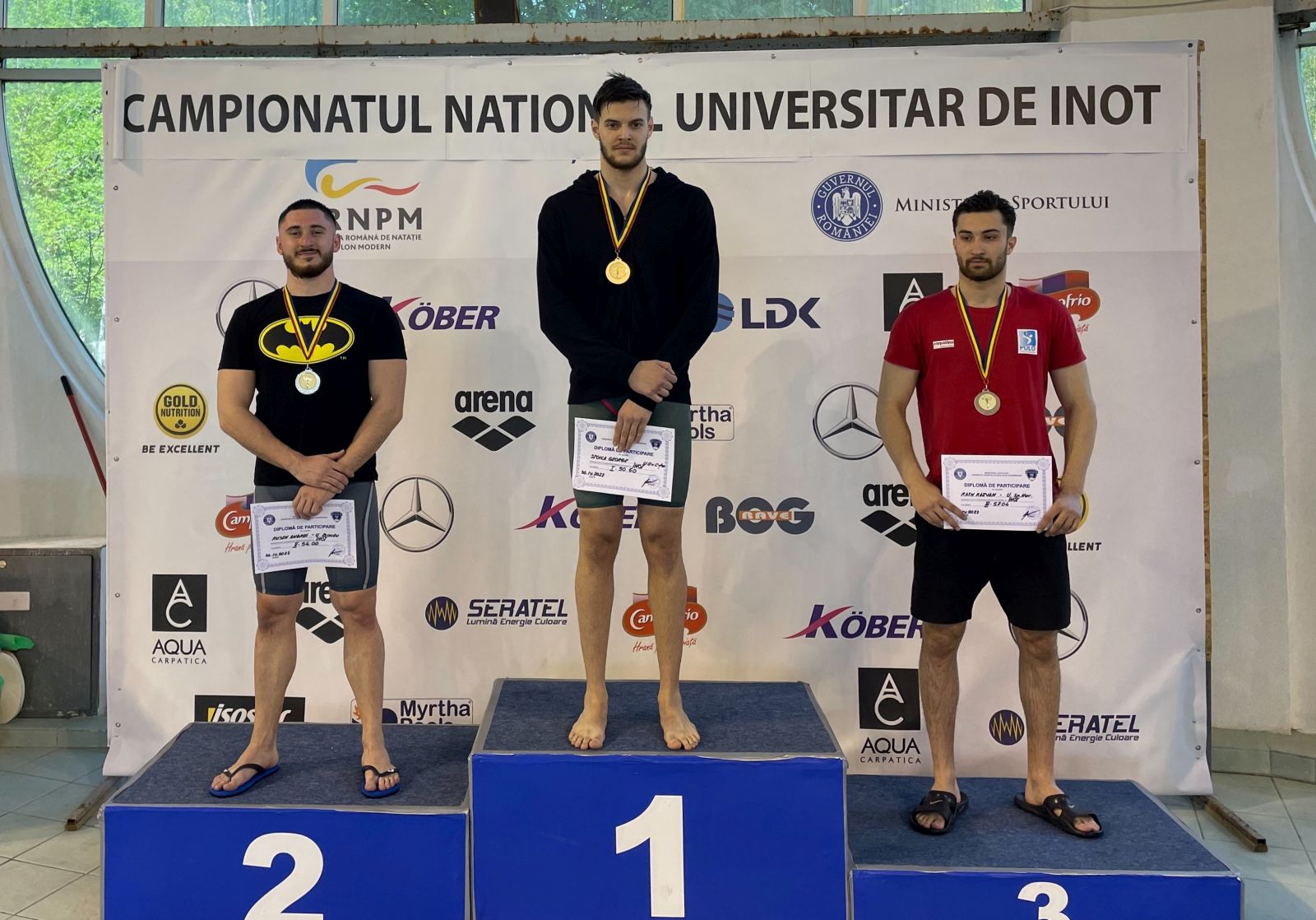 Studenți ai Universității Ovidius din Constanța, premiați la Campionatul Național Universitar de Înot