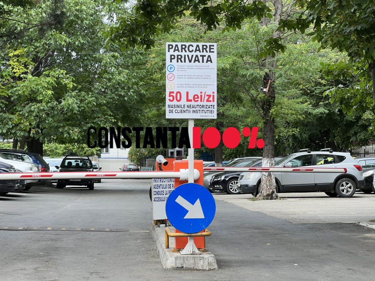 Primăria Constanța taxează parcarea dublu față de firmele private
