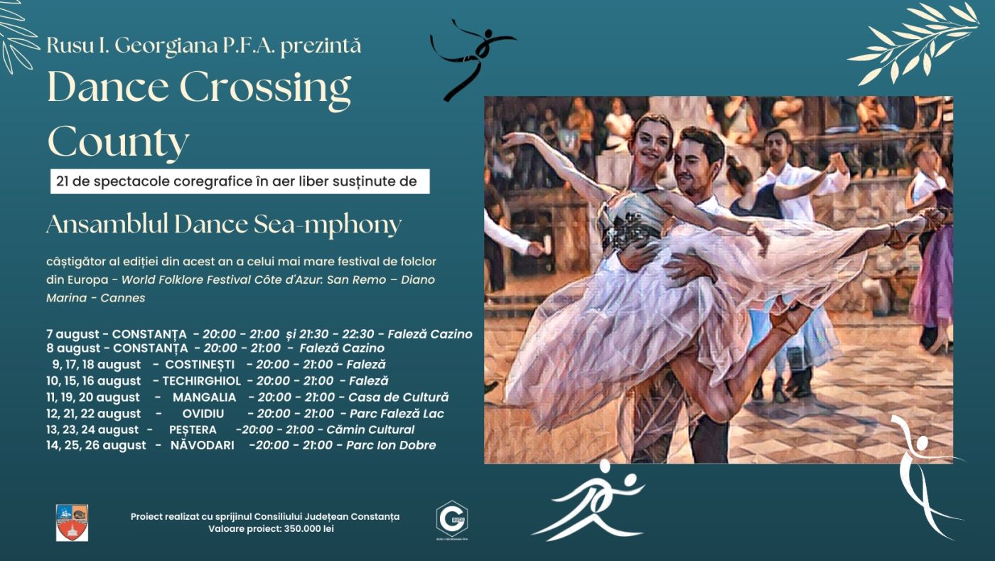 Dance Crossing County – ansamblul care a cucerit Europa vă invită la spectacole în șapte localități din județul Constanța