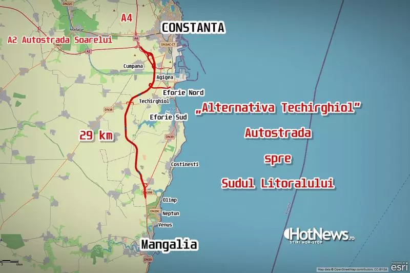 Iată traseul exact al autostrăzii spre sudul litoralului – Alternativa Techirghiol