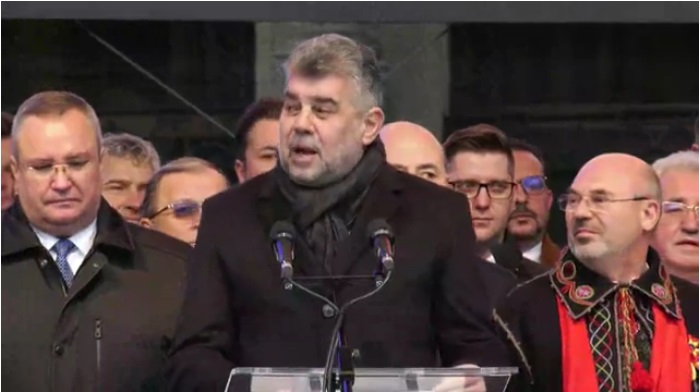 Marcel Ciolacu, președintele PSD, huiduit la Iași