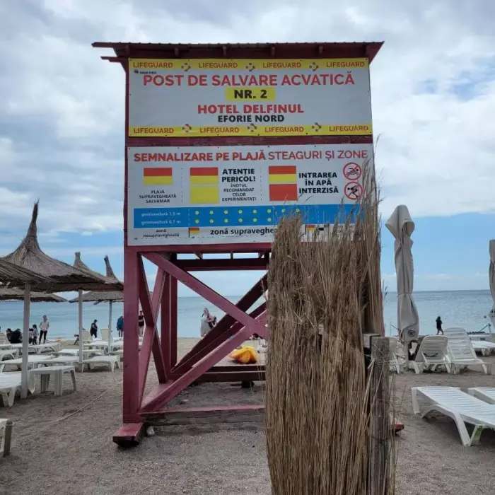 Unde sunt amplasate posturile de salvamar pe plajele din Eforie Sud și Eforie Nord
